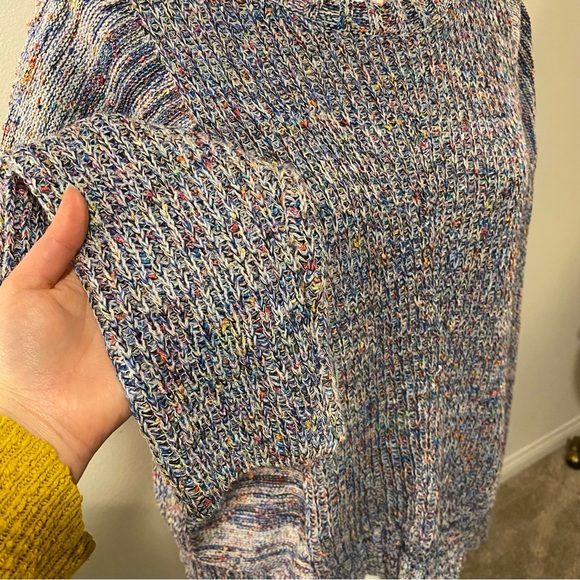 Rails Anthropologie Elsa Speckled Blue Long Sleeve Sweater - Picture 8 of 14